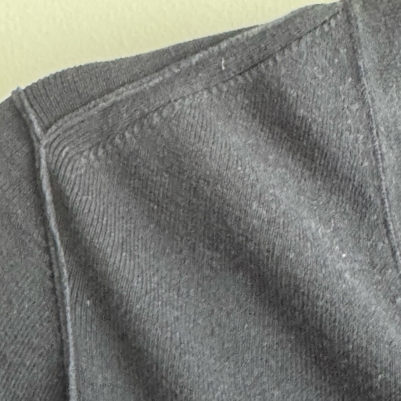 Inhabit Navy V-Neck Cotton LS Top - Picture 2 of 5